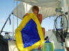 inflating the pool