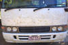 Formerly white bus