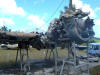 Crashed WWII Hellcat fighter